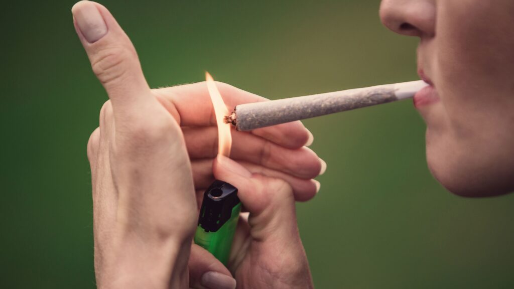 smoking cannabis